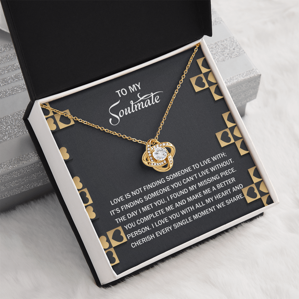 To My Soulmate Necklace, Valentine Gift For Wife, Valentine Card For Wife Romantic, My Soulmate Gifts For Her, Valentine's Gifts For Wife