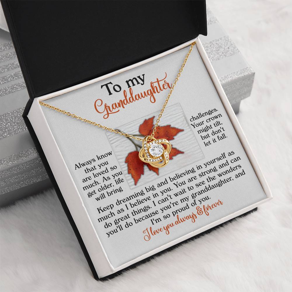 To My Granddaughter Necklace, Gifts Valentines Day For Granddaughter, Grandmother Granddaughter Necklace, Papa Necklace For Granddaughter