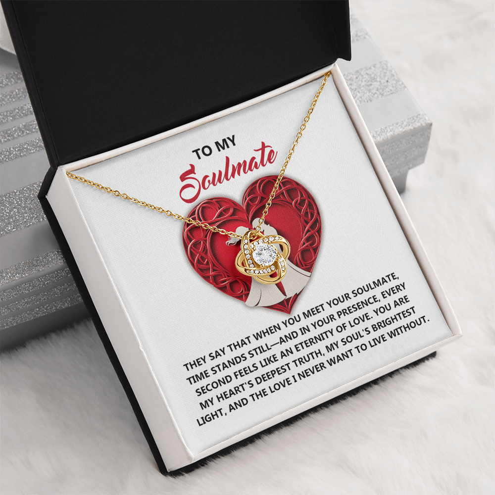 To My Soulmate Necklace, Gifts For Girlfriend Unique, Best Valentine Gift For Wife, Love Necklace For Girlfriend, Valentines Necklace For Girlfriend