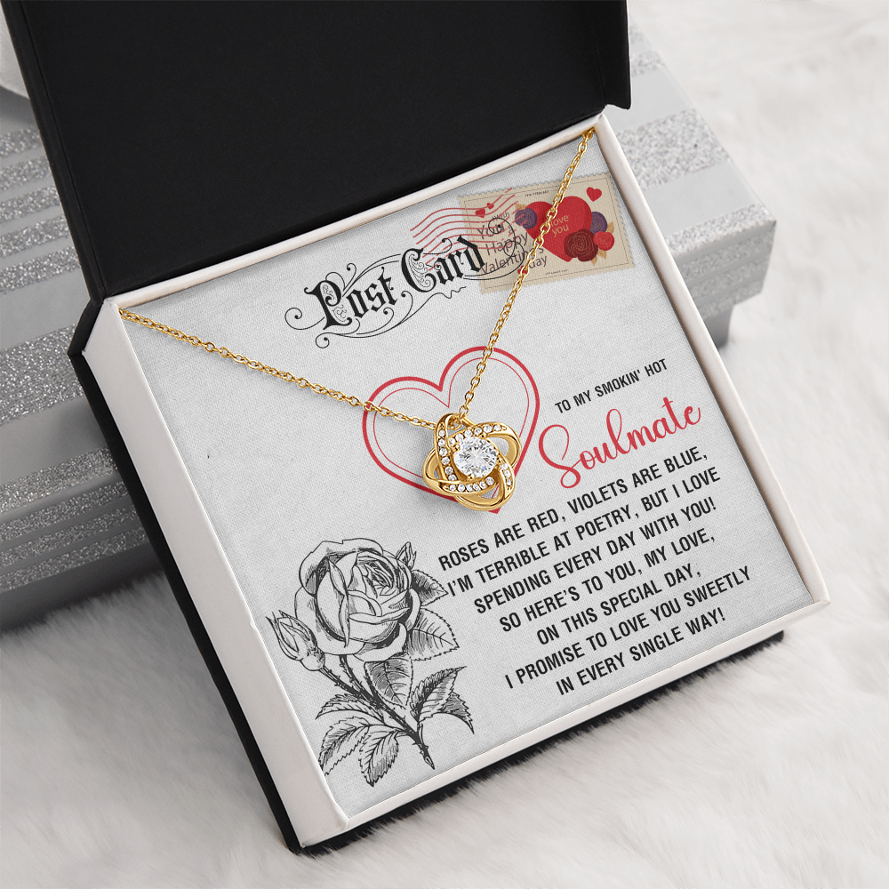 To My Smokin' Hot Soulmate Necklace, San Valentine Gift For Her, Valentine Presents For Women, Soulmate Gifts For Her, Valentine Gifts For Women