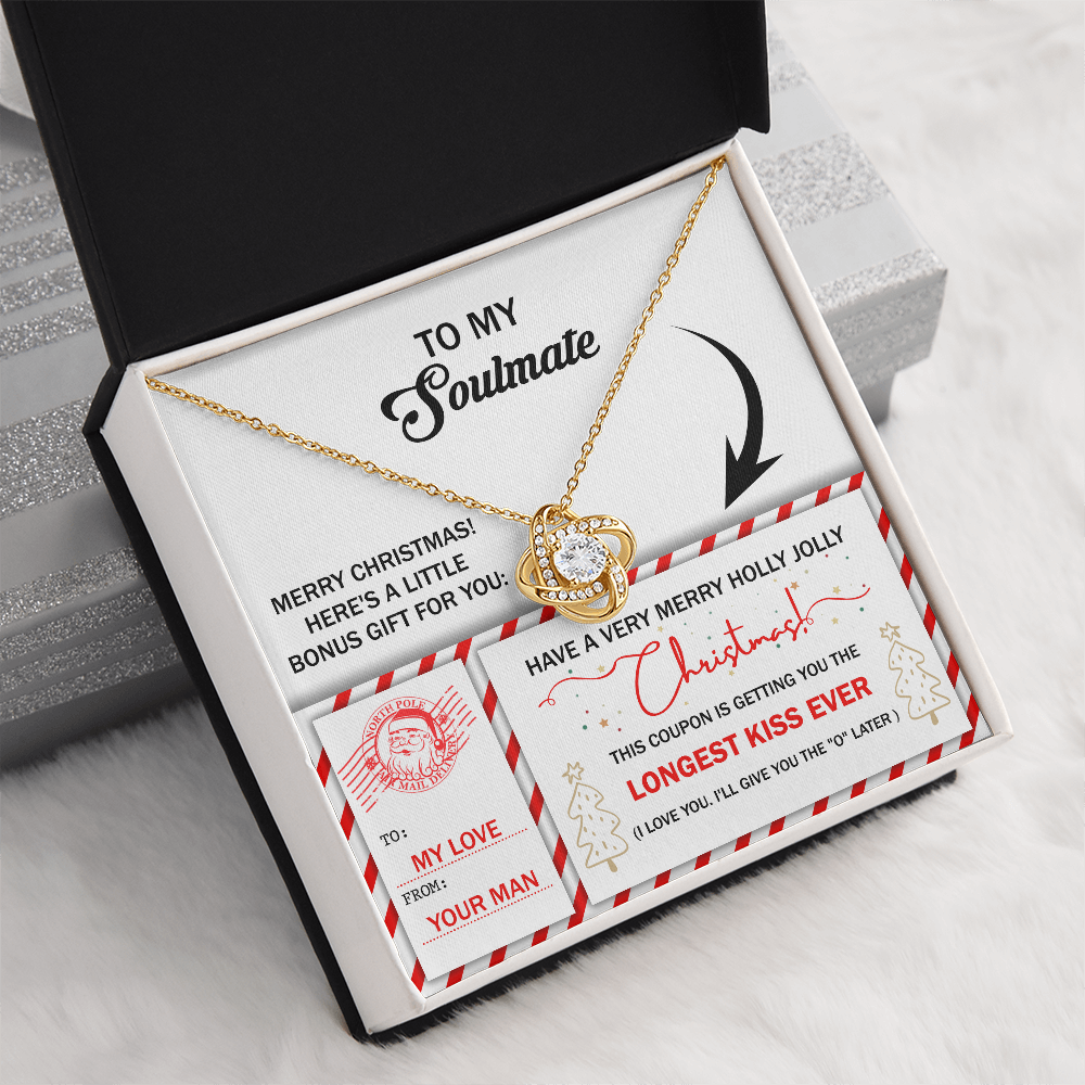To My Soulmate Necklace For Women Funny, Christmas Gift For Girlfriend, Special Christmas Gift For My Wife, Christmas Presents For Gf