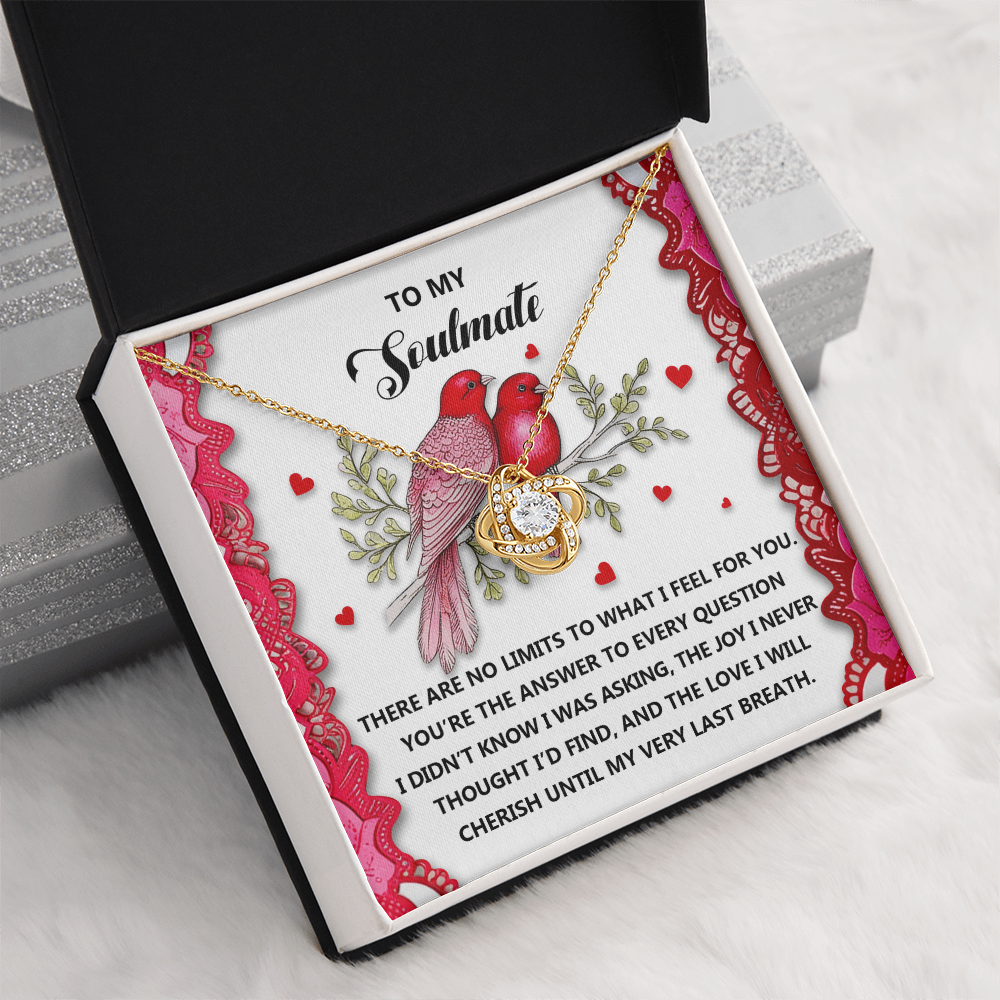 To My Soulmate Necklace, To My Soulmate Necklace For Women, Valentine Necklaces For Women, Valentine Jewelry For Women, Valentine's Day Gifts