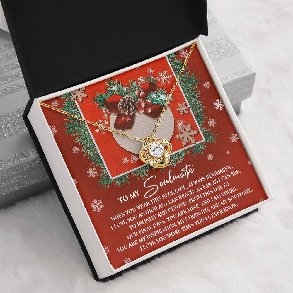 To My Soulmate Necklace, Christmas Gifts For Your Wife, Gifts For My Girlfriend For Christmas, Wife Christmas Gift Ideas