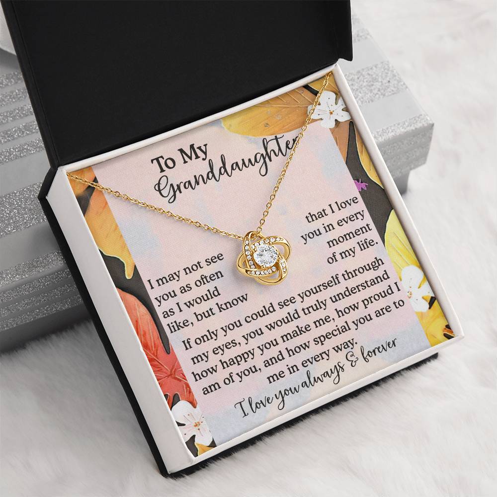 To My Granddaughter Necklace, Necklaces For Granddaughters, Granddaughter Valentine Gift, Gifts For 18 Year Old Granddaughter, Granddaughter From Grandpa