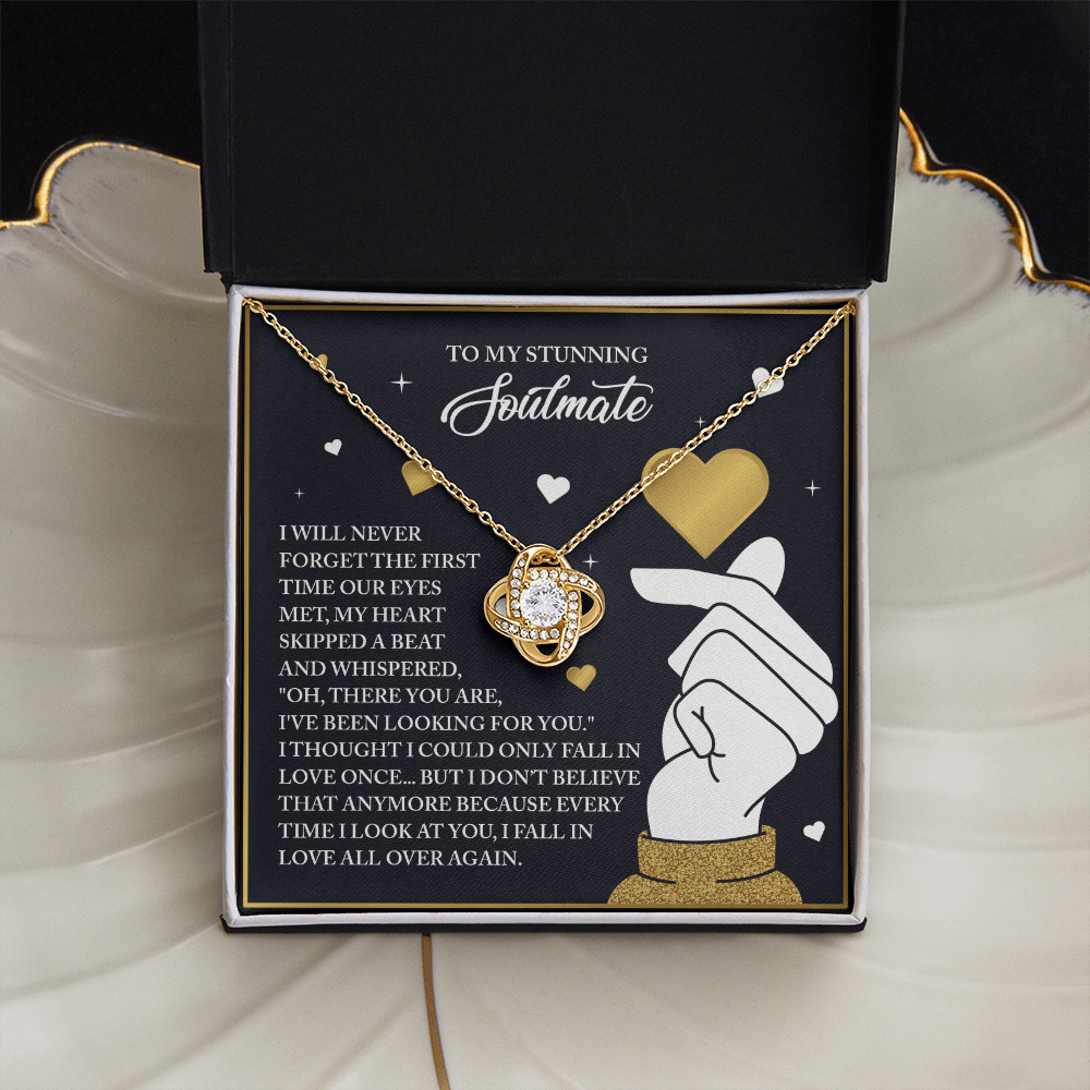 To My Stunning Soulmate Necklace, Valentine Gift For My Wife, Valentine's Gifts For Wife, Valentine Gifts For Her Romantic, Valentine's Day Gifts