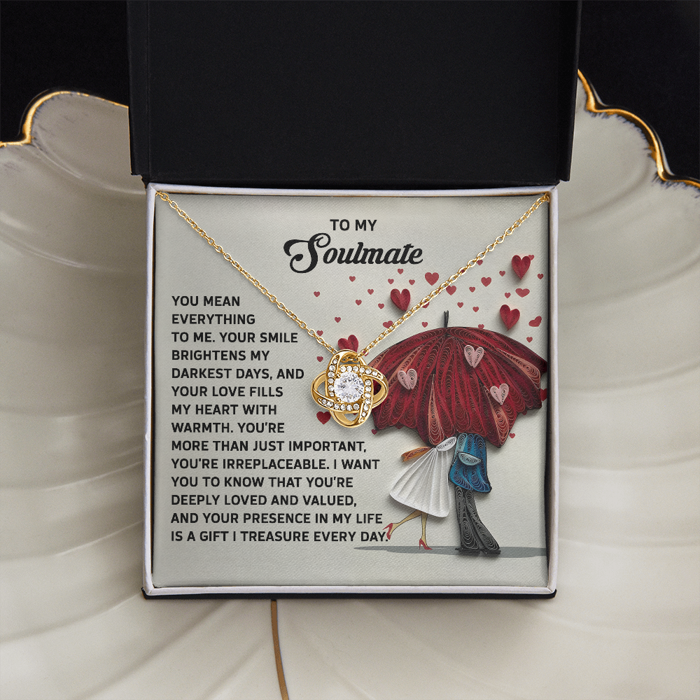 To My Soulmate Necklace, San Valentine Gift For Her, Valentine Presents For Women, Soulmate Gifts For Her, Valentine Gifts For Women