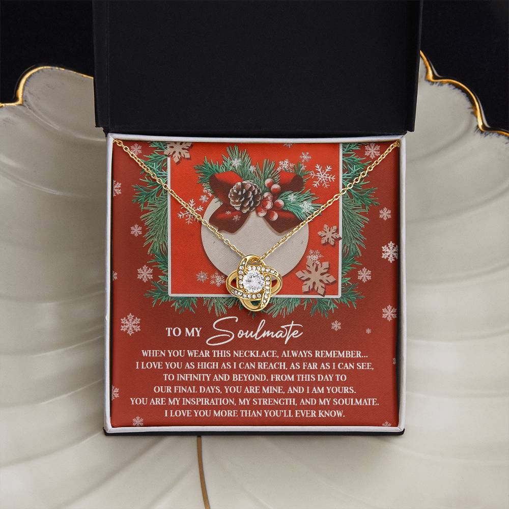 To My Soulmate Necklace, Christmas Gifts For Your Wife, Gifts For My Girlfriend For Christmas, Wife Christmas Gift Ideas