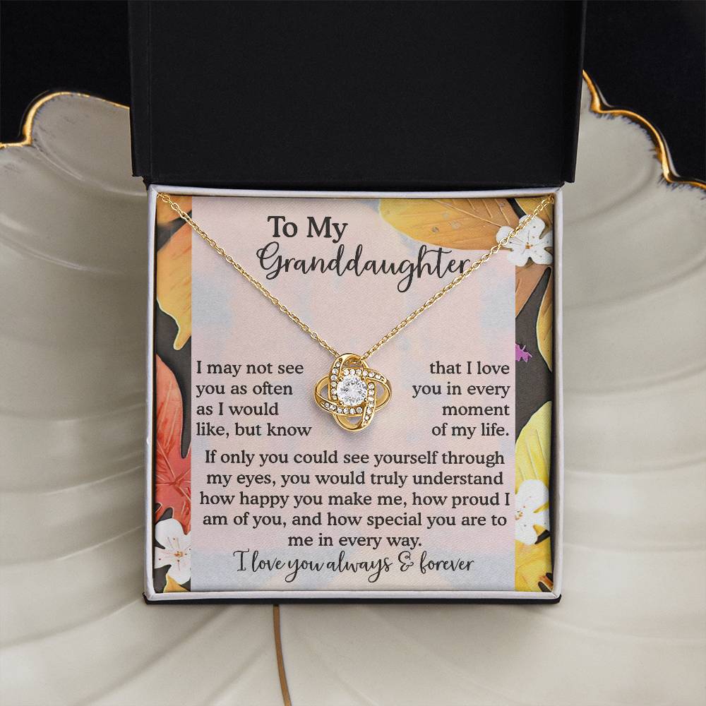 To My Granddaughter Necklace, Necklaces For Granddaughters, Granddaughter Valentine Gift, Gifts For 18 Year Old Granddaughter, Granddaughter From Grandpa