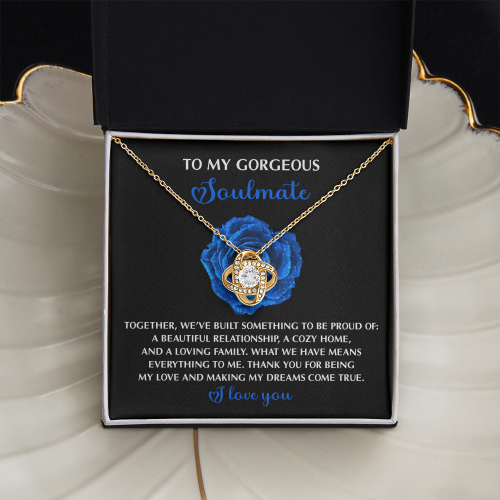 To My Gorgeous Soulmate Necklace, Necklaces For My Girlfriend, To My Soulmate Necklace, Valentine For Her Gift, Sentimental Gifts For Girlfriend