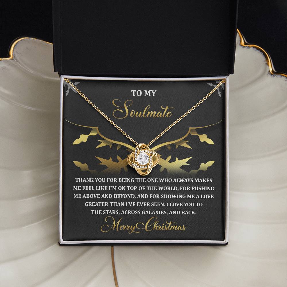 To My Soulmate Necklace, Christmas Gifts For Girlfriend, Christmas Presents For Wife, Soulmate Necklace For Women