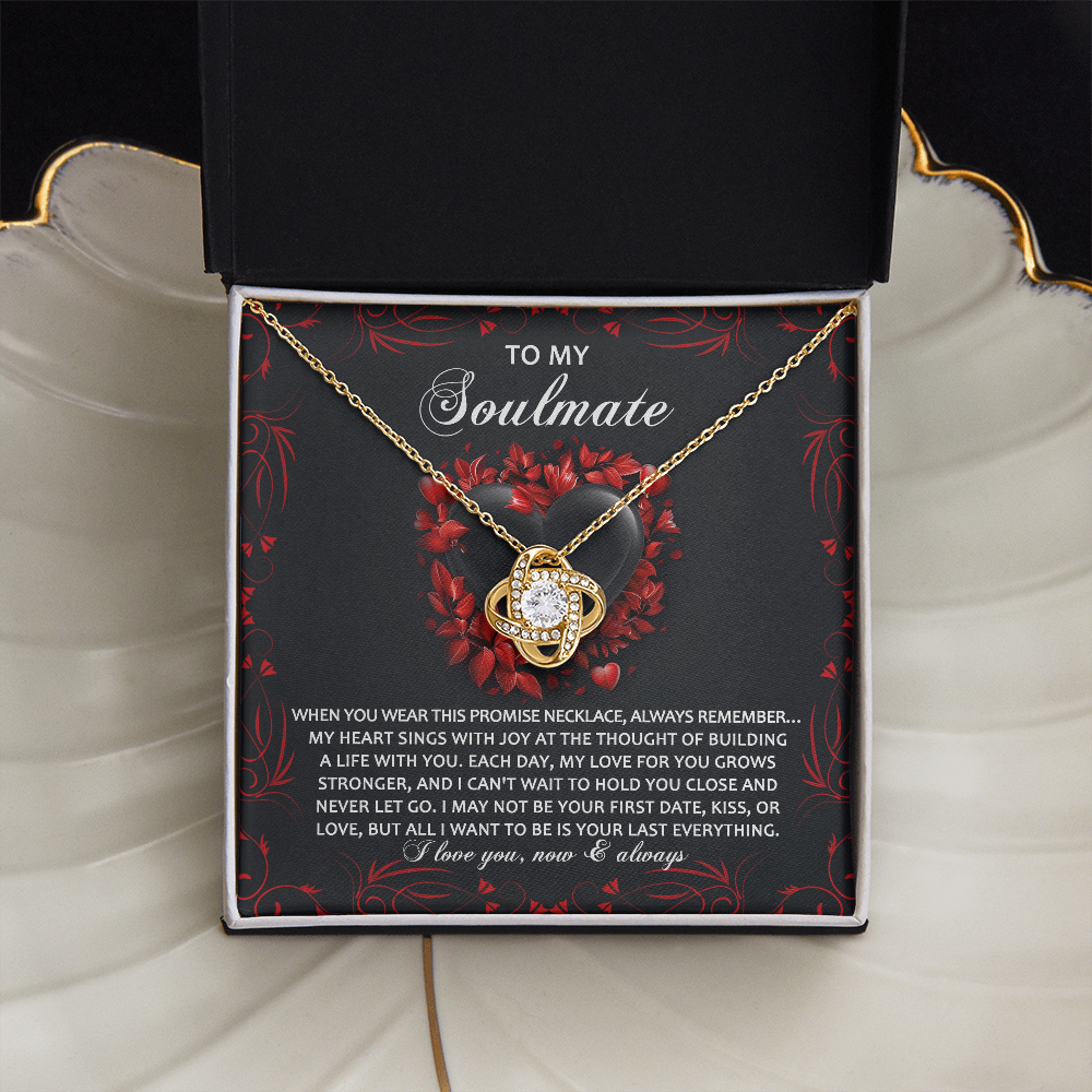 To My Soulmate Necklace, Unique Valentine Gifts For Her, Valentine Birthday Gifts, My Soulmate Gifts For Her, Valentine Jewelry For Women