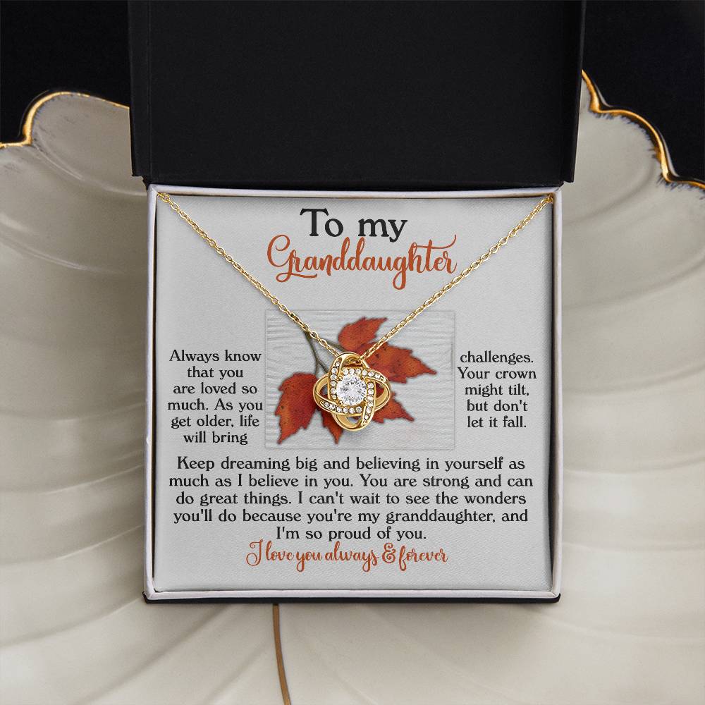 To My Granddaughter Necklace, Gifts Valentines Day For Granddaughter, Grandmother Granddaughter Necklace, Papa Necklace For Granddaughter