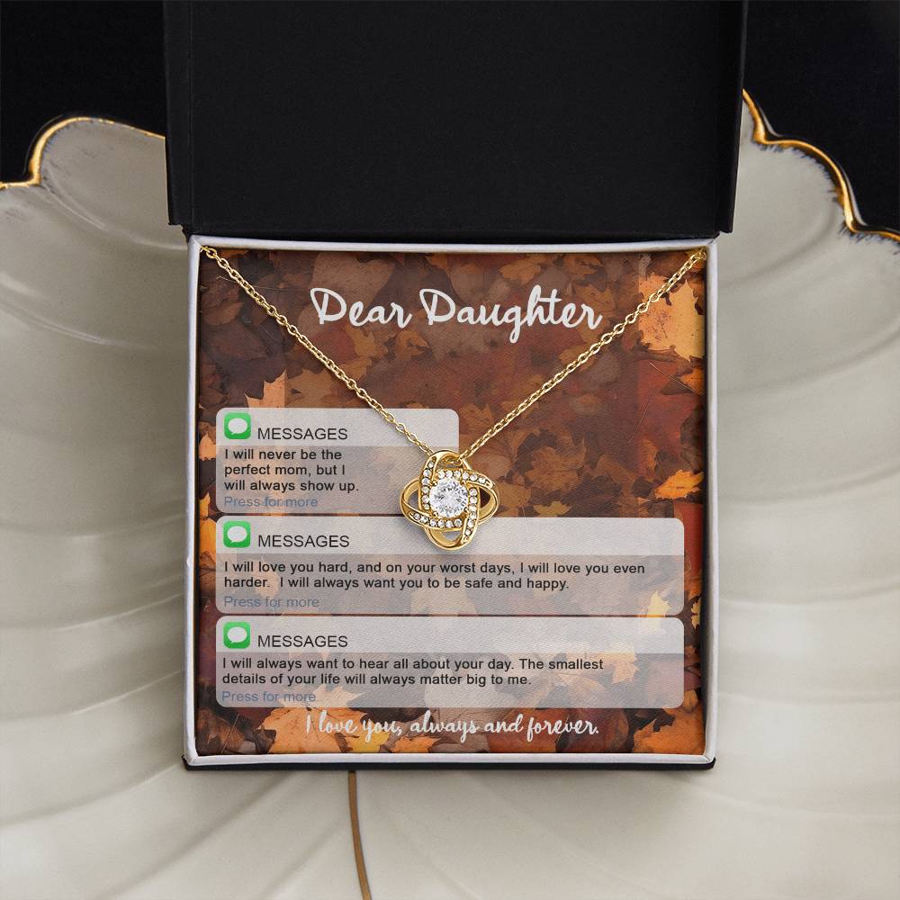 To My Daughter Necklace, Necklaces For Daughter From Dad, To My Daughter From Mom