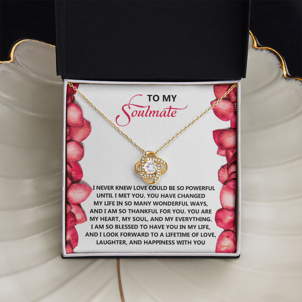 To My Soulmate Necklace, Necklace For Valentine's Day, Valentine Gifts For Her, Valentine's Gifts For Women, Valentine Gifts For Wife