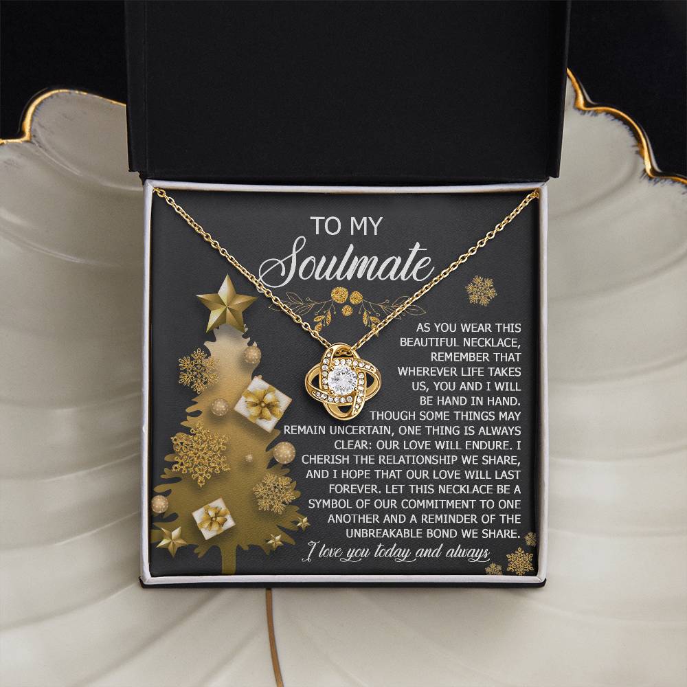 To My Soulmate Necklace, Soulmate Gifts For Her, Wife Christmas Gifts, Girlfriend Christmas Necklace, Christmas Presents Women