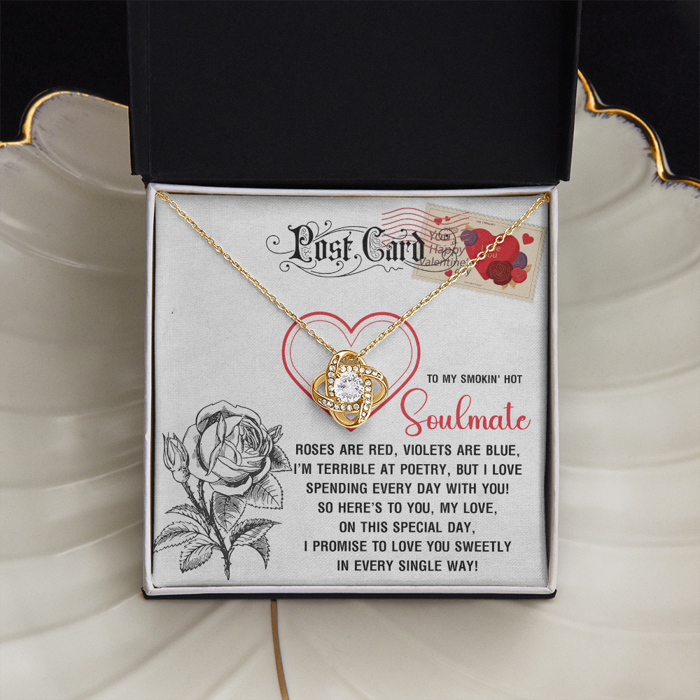 To My Smokin' Hot Soulmate Necklace, San Valentine Gift For Her, Valentine Presents For Women, Soulmate Gifts For Her, Valentine Gifts For Women