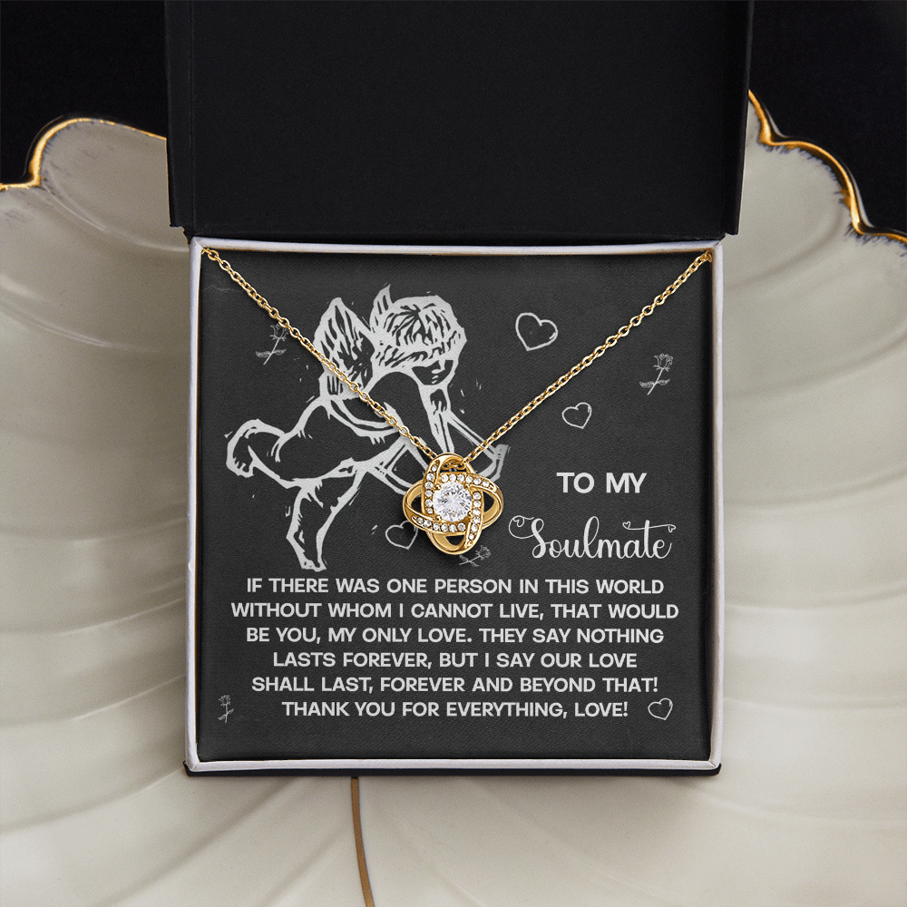 To My Soulmate Necklace, Valentine's Day Gifts, Valentine's Day Gifts For Women, Soulmate Necklace Women, Unique Valentine Gifts For Her