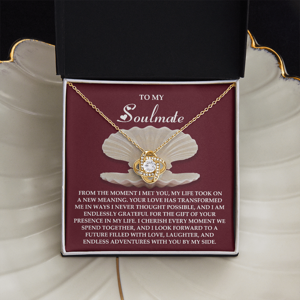 To My Soulmate Necklace, Necklace For Valentine's Day, Valentine Gifts For My Wife, Women's Valentine's Day Gifts, Valentine Gifts For Her