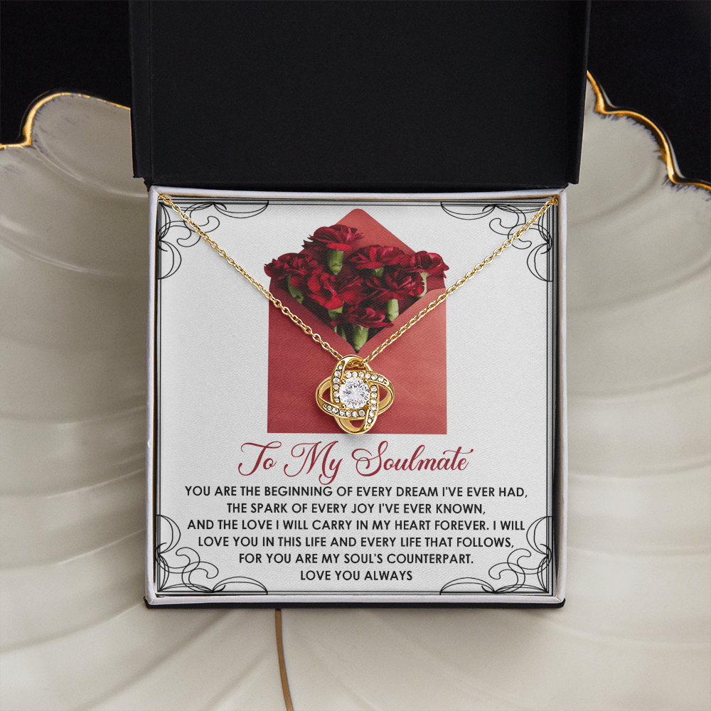 To My Soulmate Necklace, Mothers Day Gifts For My Girlfriend, Valentine Gifts For Women, Valentine's Day Gift Wife, Girlfriend Necklace For Women