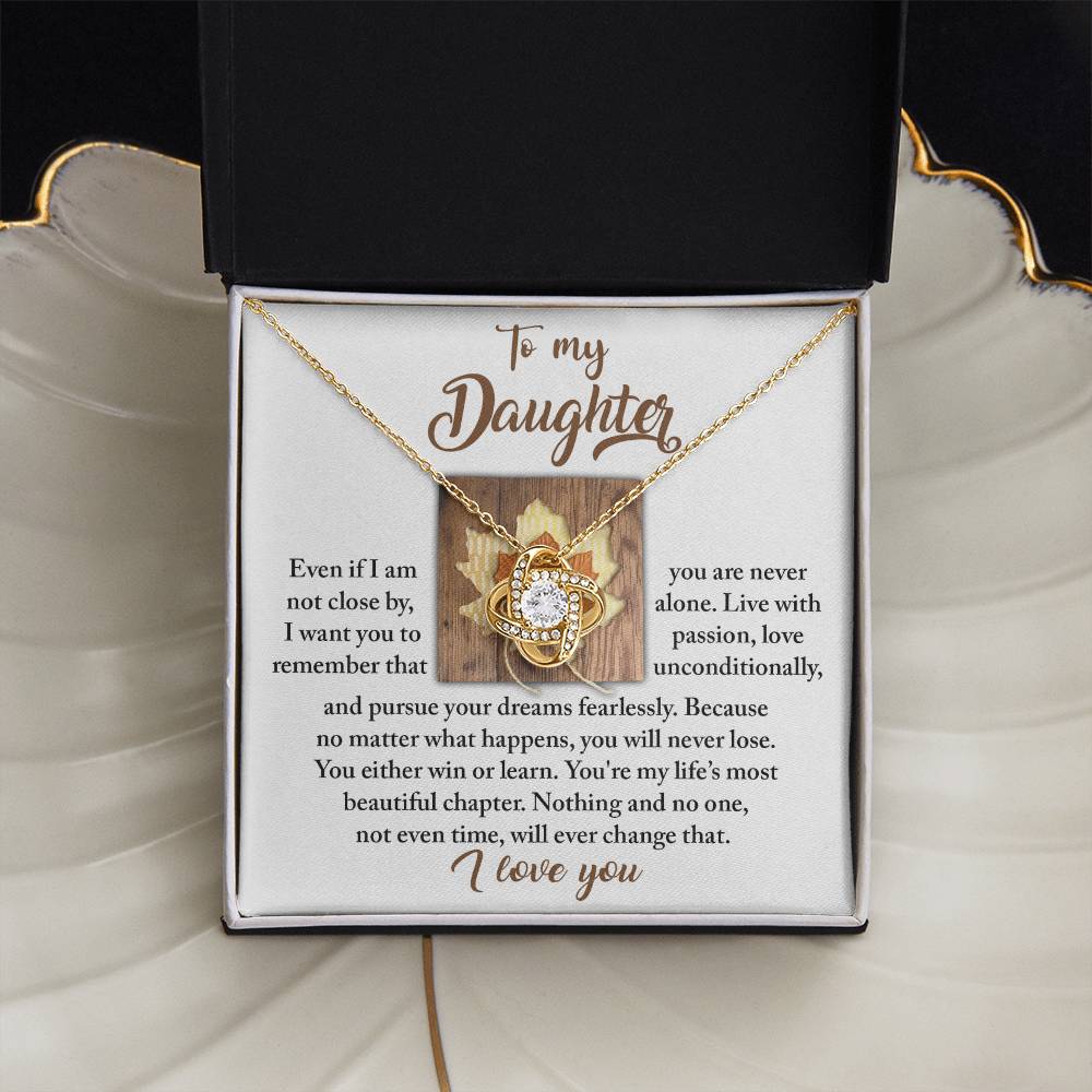 To My Daughter Necklace From Mom, Gifts For Daughter From Dad, To My Daughter Necklace Love Dad