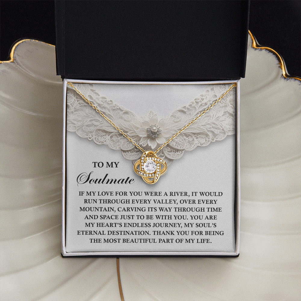 To My Soulmate Necklace, Valentine's Gift For Women, Valentine's Day Gifts, Romantic Valentine's Day Gift, Valentine's Gift For Women