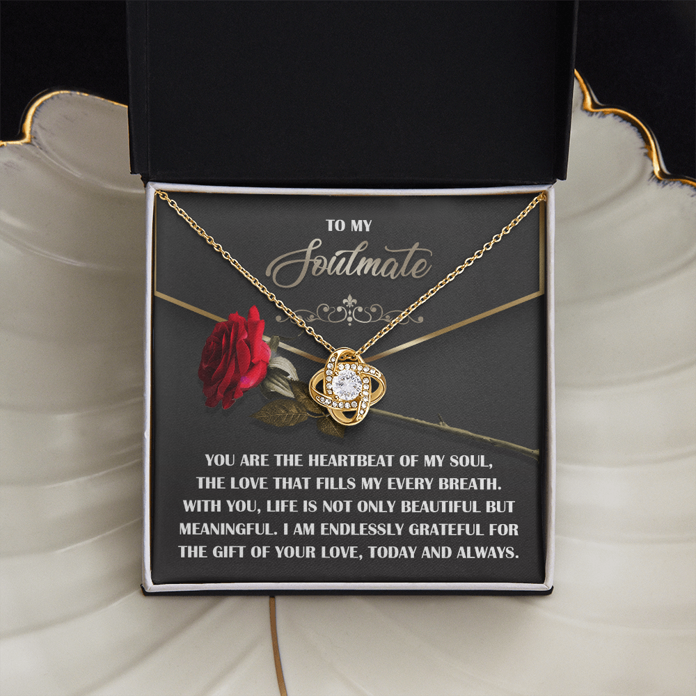 To My Soulmate Necklace, Valentine Gift For Wife, Great Valentine Gifts For Her, Valentine's Gift For Wife, Best Valentine Gift For Wife