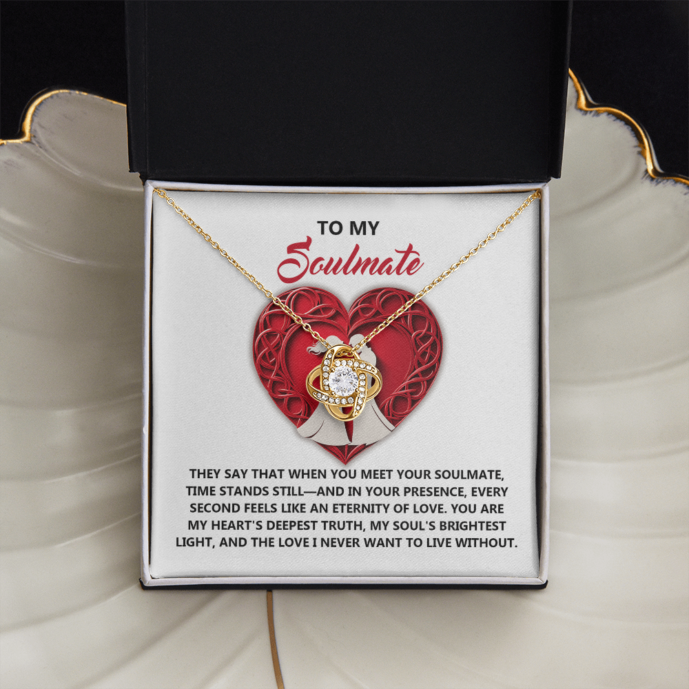 To My Soulmate Necklace, Gifts For Girlfriend Unique, Best Valentine Gift For Wife, Love Necklace For Girlfriend, Valentines Necklace For Girlfriend