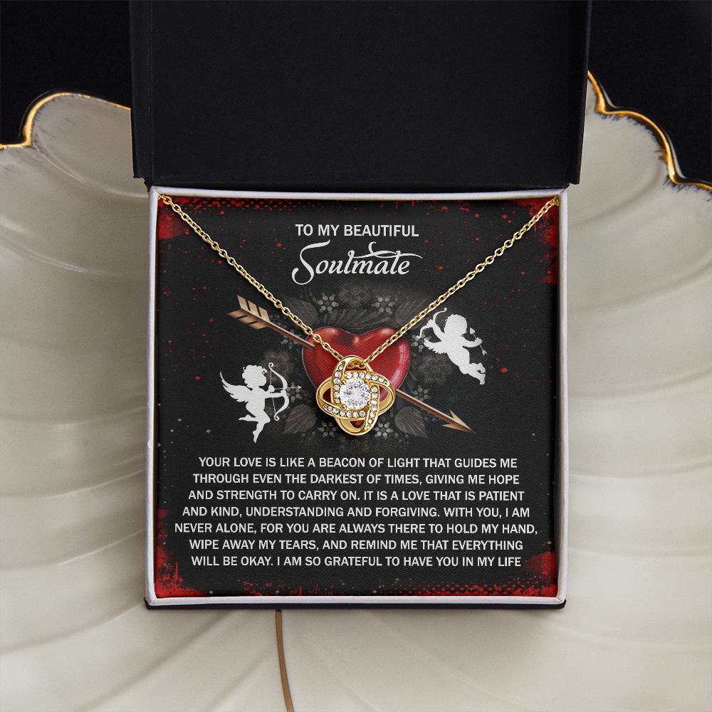 To My Beautiful Soulmate Necklace, Valentine Gifts For Her, Valentine's Day For Her, Valentine's Day Gift Wife, Valentine's Gift For Wife