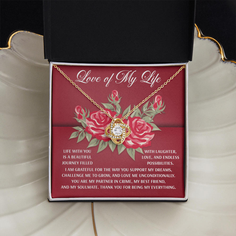 Love Of My Life Necklace, Valentine's Gifts For Wife, Valentine's Necklace For Her, Women's Valentine's Day Gifts, Best Valentine Gifts For Wife