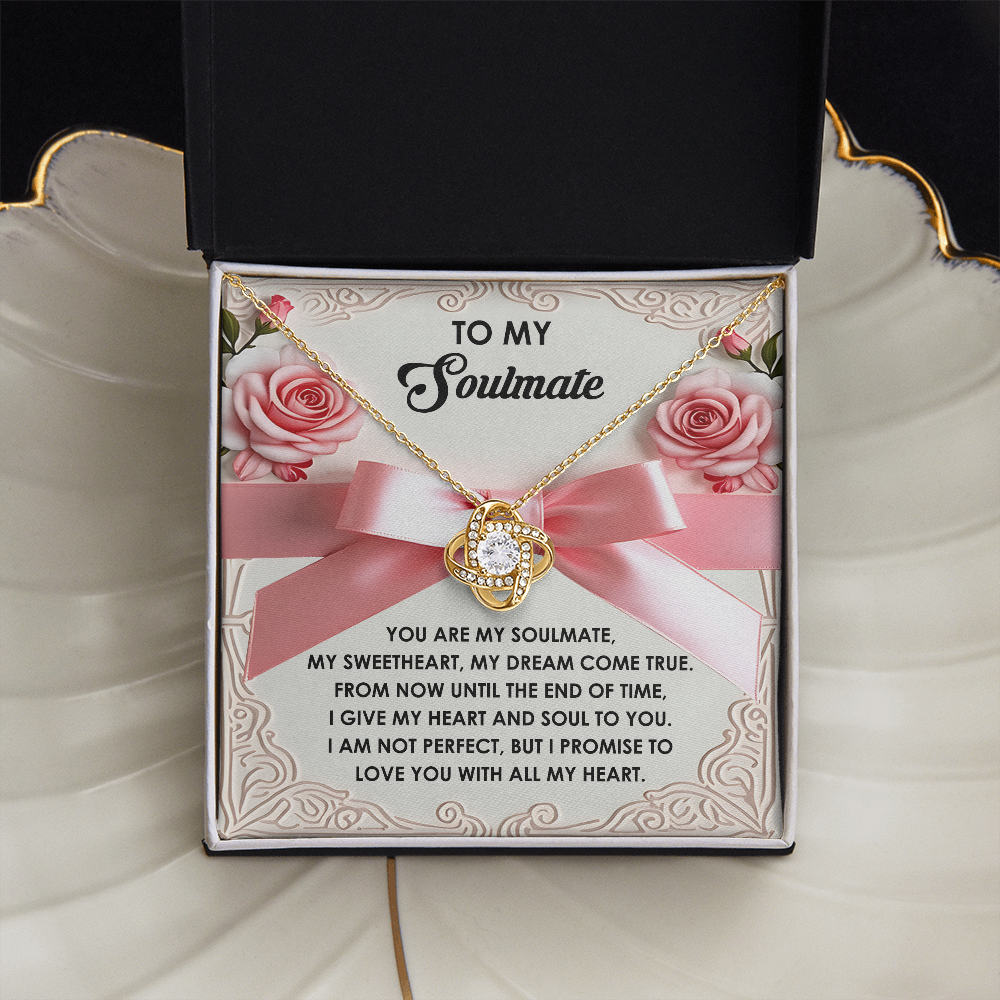 To My Soulmate Necklace, Valentine's For Her, Valentine Necklaces For Women, Valentine Day For Wife, Unique Valentine Gifts For Her