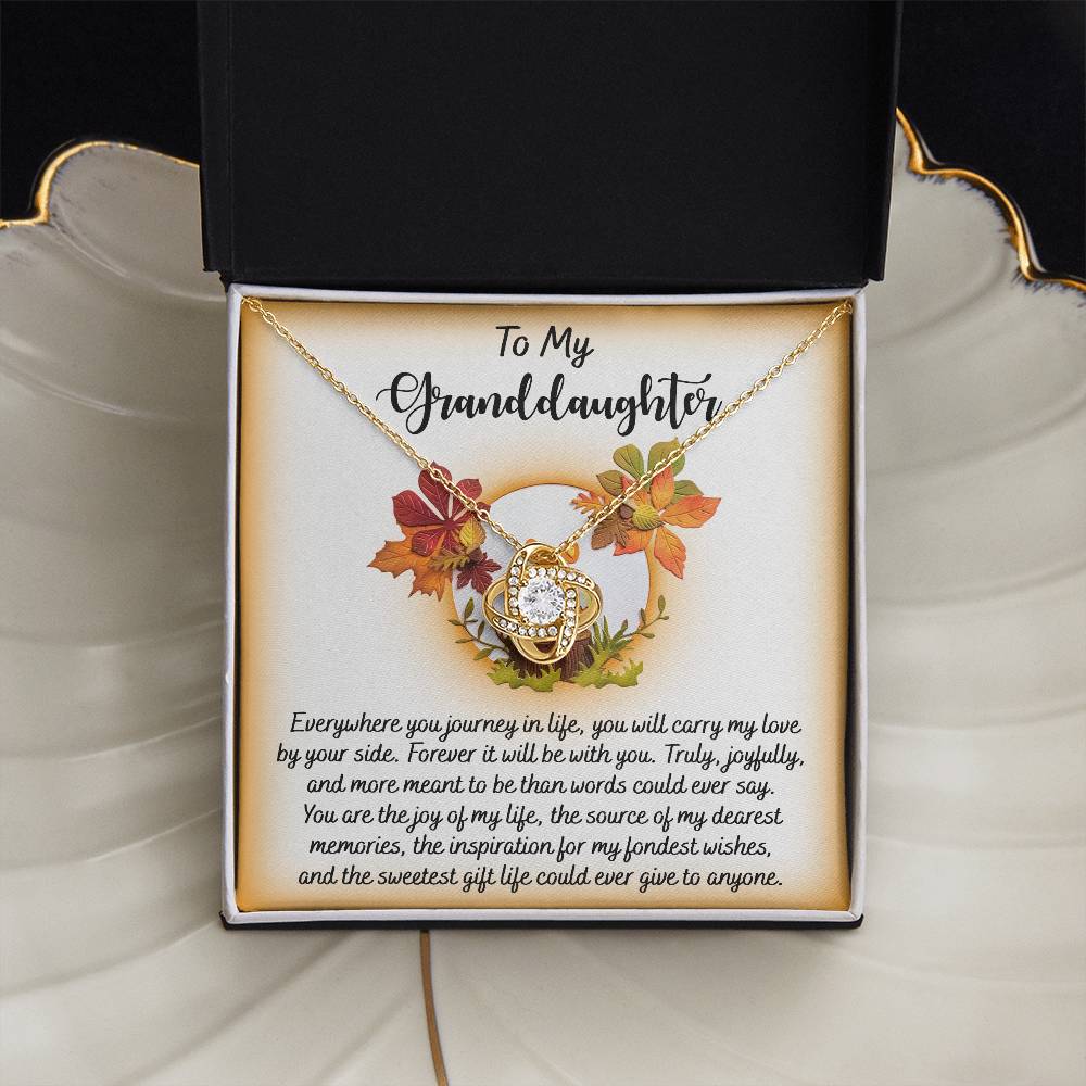 To My Granddaughter Necklace, Grandmother Granddaughter Gifts, Granddaughter Necklace From Grandparents, Christmas Gifts For Granddaughter
