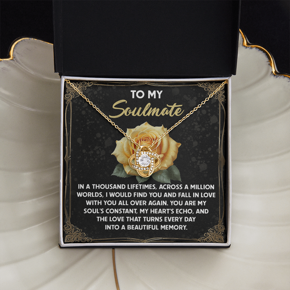 To My Soulmate Necklace, For Girlfriend Birthday Gifts, Unique Valentine Gifts For Her, Women's Valentine's Day Gifts, Best Gifts For A Girlfriend