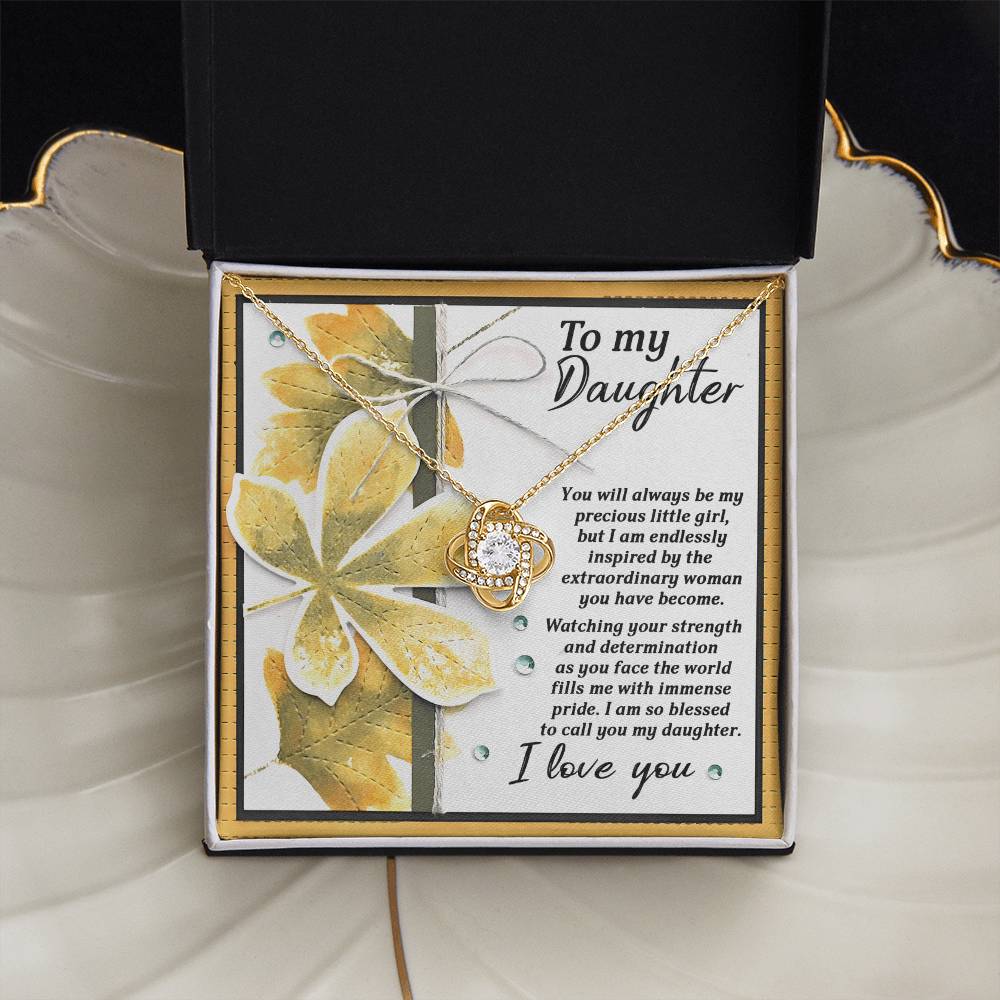 To My Daughter Necklace From Dad, Gifts For Daughter, Daughter Jewelry From Mom