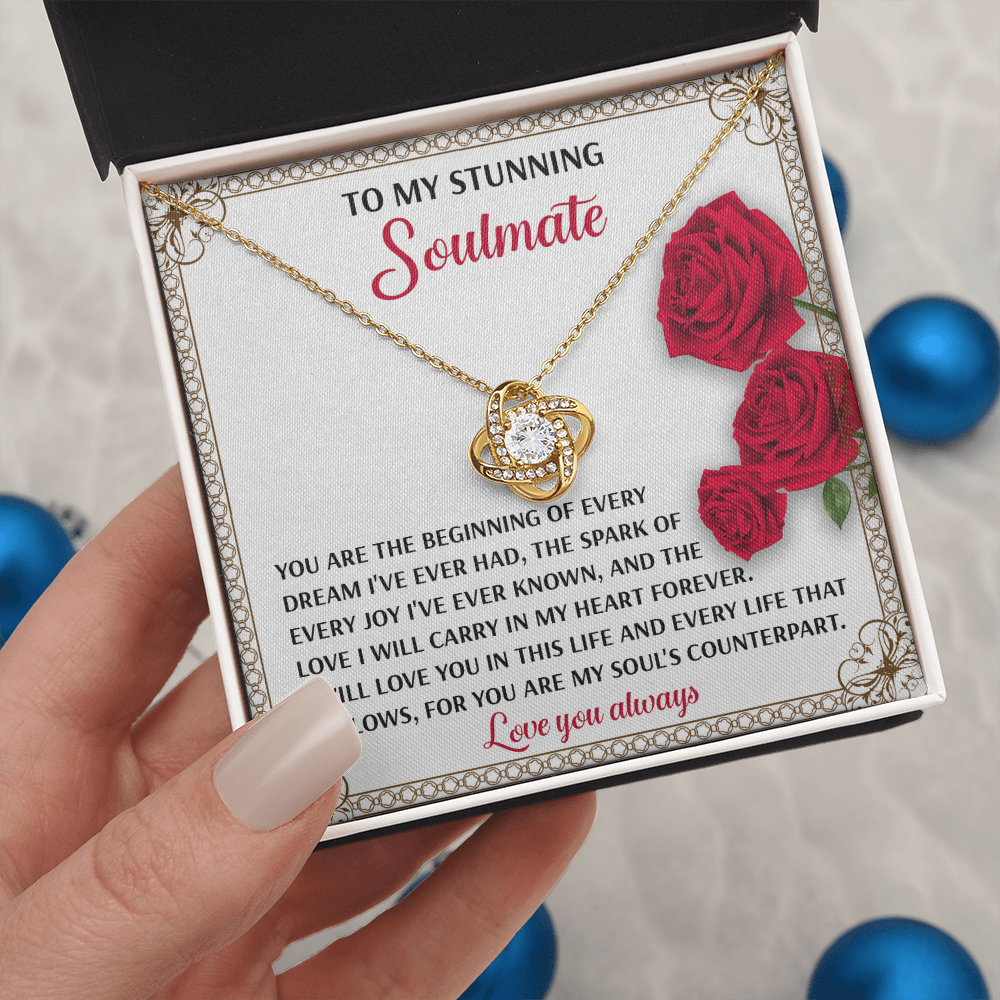 To My Stunning Soulmate Necklace, Best Valentine Gifts For Wife, Naughty Valentine's Gifts For Wife, Valentine Gifts For My Wife, Valentine For Wife