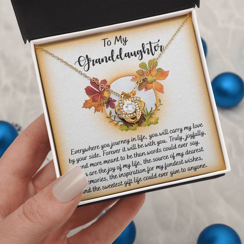 To My Granddaughter Necklace, Grandmother Granddaughter Gifts, Granddaughter Necklace From Grandparents, Christmas Gifts For Granddaughter
