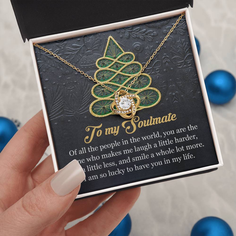 To My Soulmate Necklace, Christmas Gift For Girlfriend, Christmas Gifts Ideas For Wife, Soulmate Necklace Women