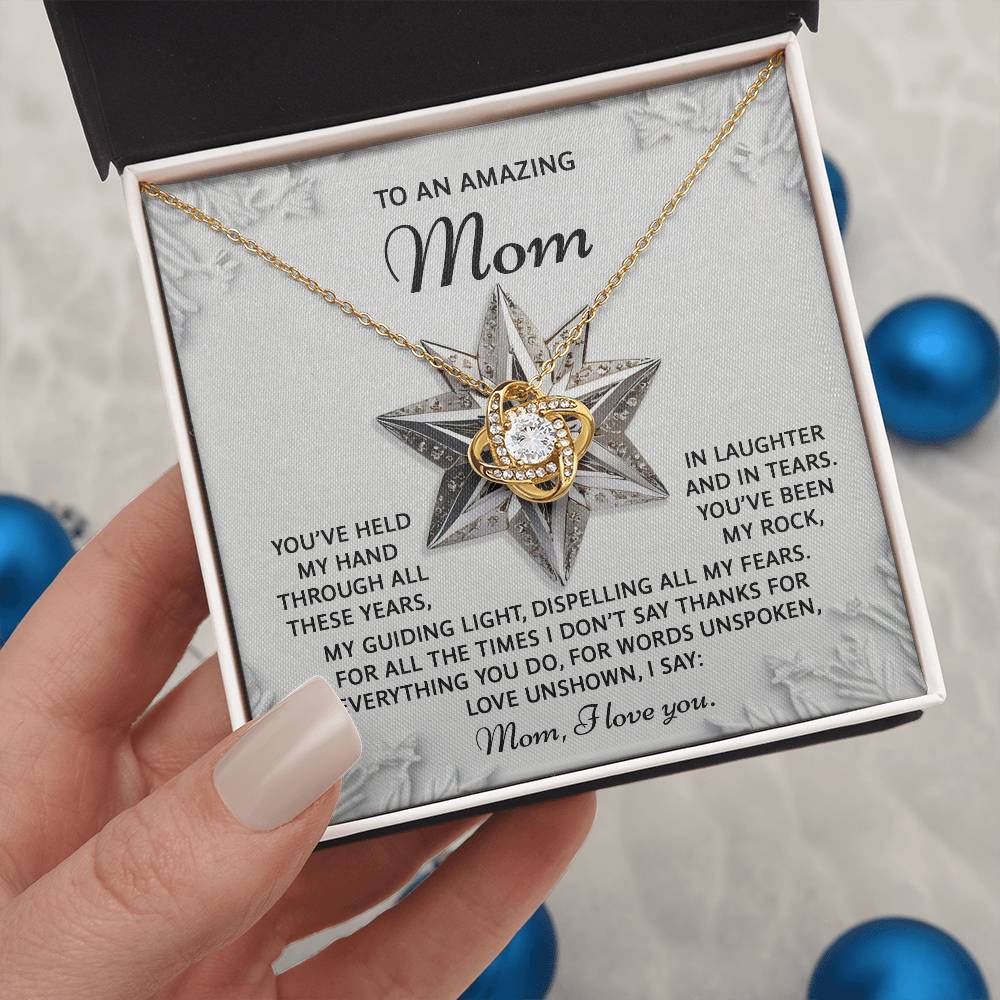 To My Amazing Mom Necklace, Christmas For Mom From Son, Christmas Gift For My Mom, Mom Christmas Gifts From Son