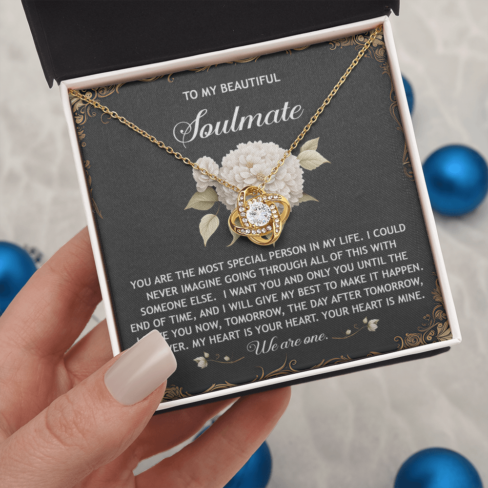 To My Beautiful Soulmate Necklace, San Valentine Gift For Her, Valentine Gifts For Women, Best Valentine Gifts For Her, Valentine's Day For Her