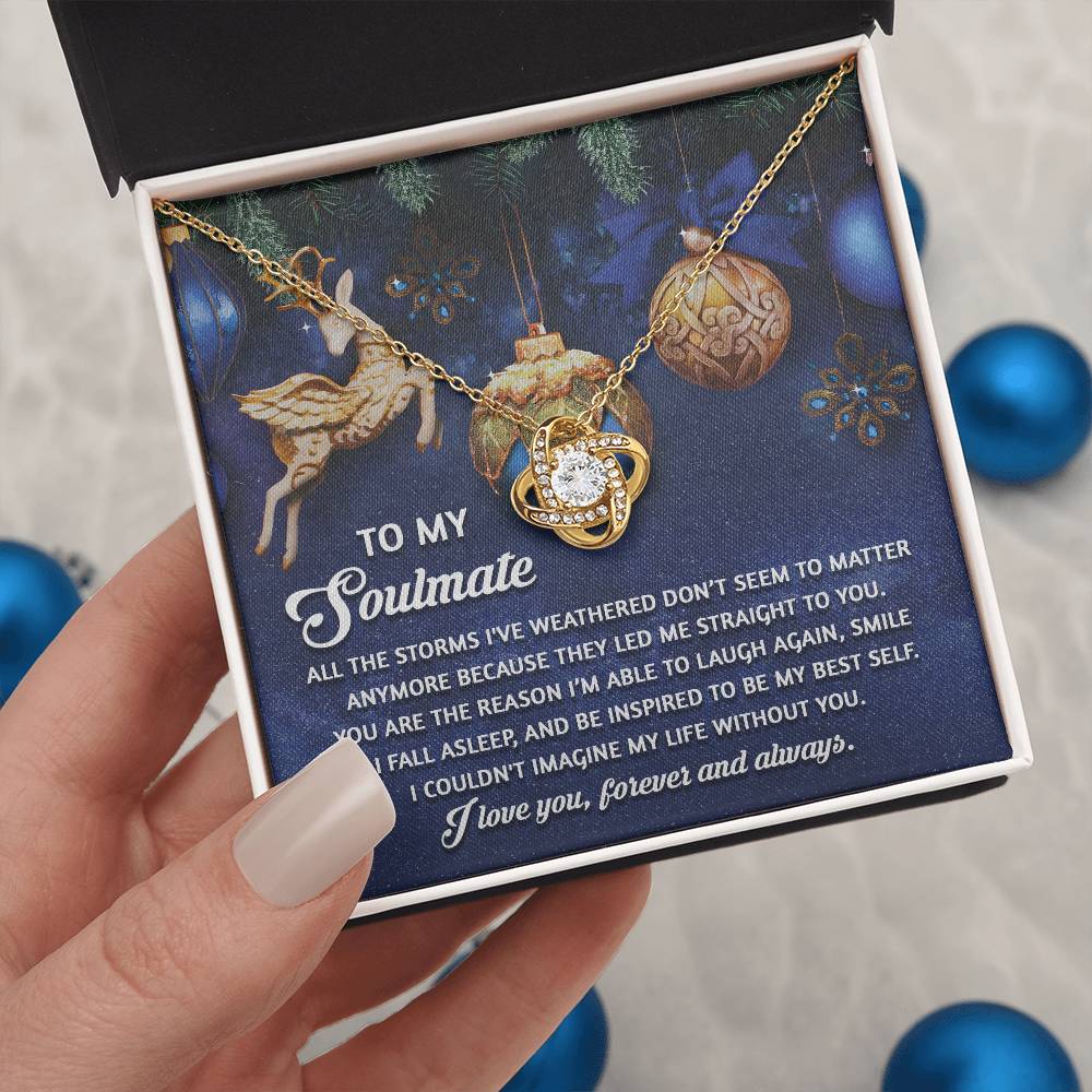 To My Soulmate Necklace, Christmas Gifts For Wife, Gifts For Husband From Wife Unique Christmas, Wife Christmas Gift, Christmas For Wife