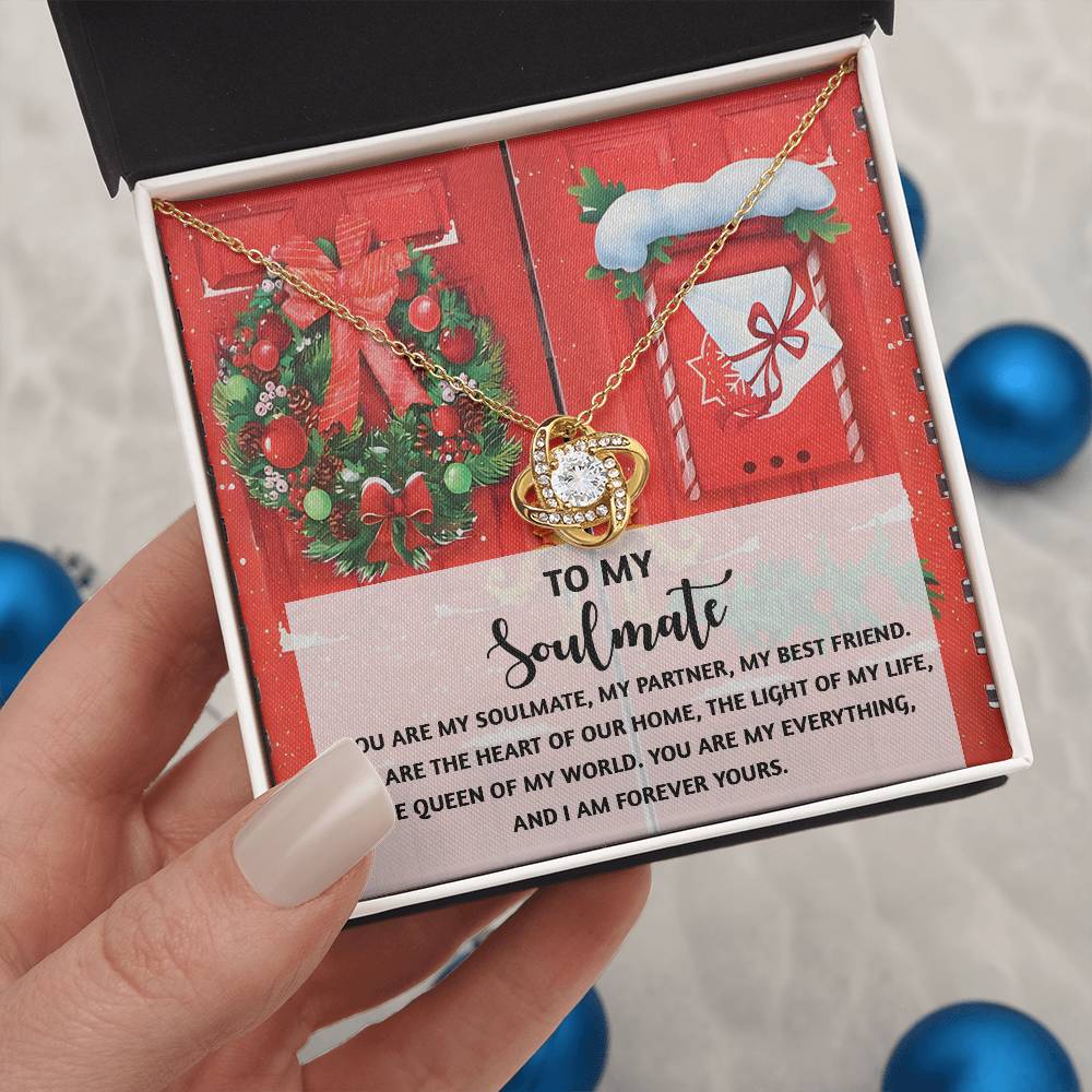 To My Soulmate Necklace, Christmas Gifts For My Wife, Funny Christmas Gift For Wife, Soulmate Gifts For Her, Christmas For Wife