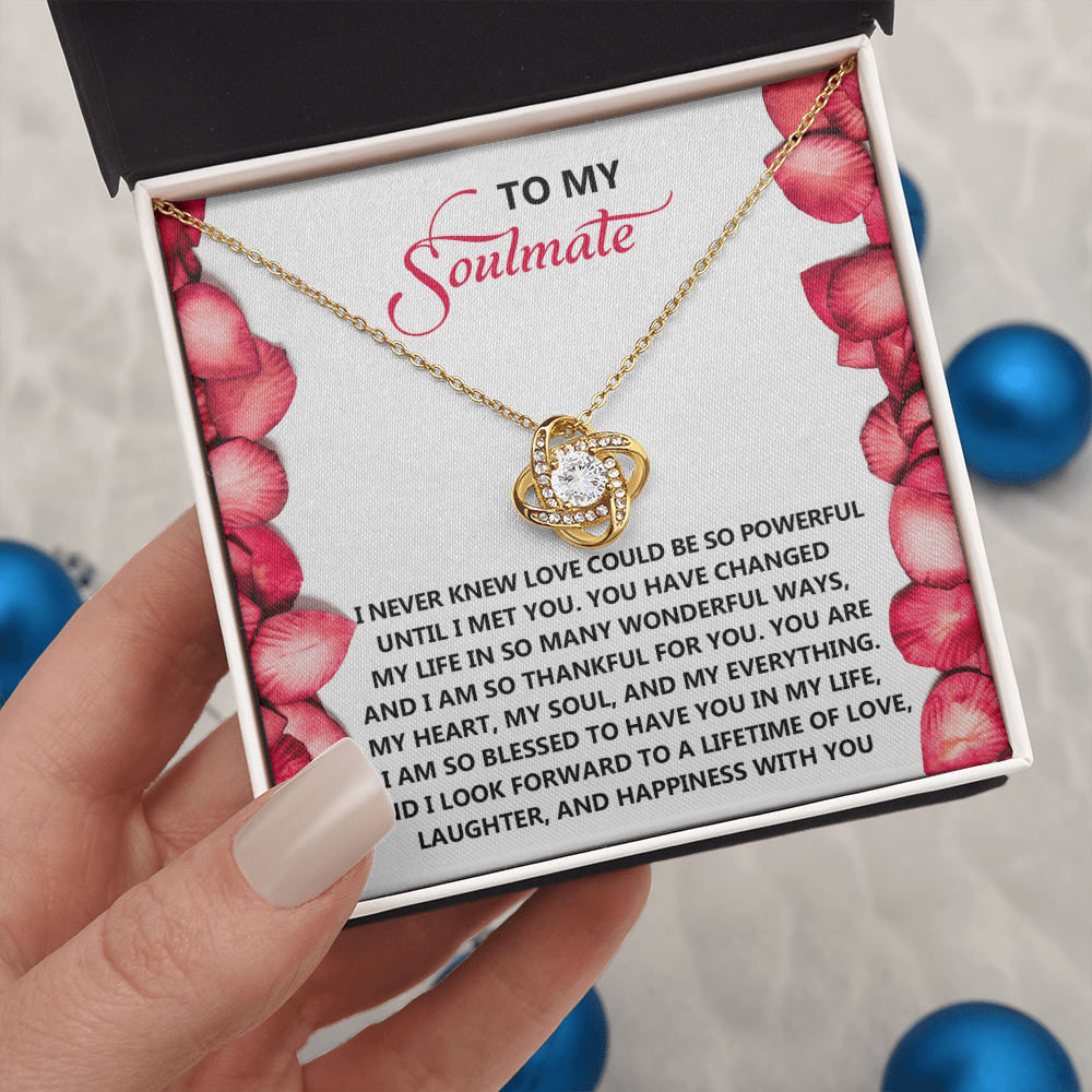 To My Soulmate Necklace, Necklace For Valentine's Day, Valentine Gifts For Her, Valentine's Gifts For Women, Valentine Gifts For Wife
