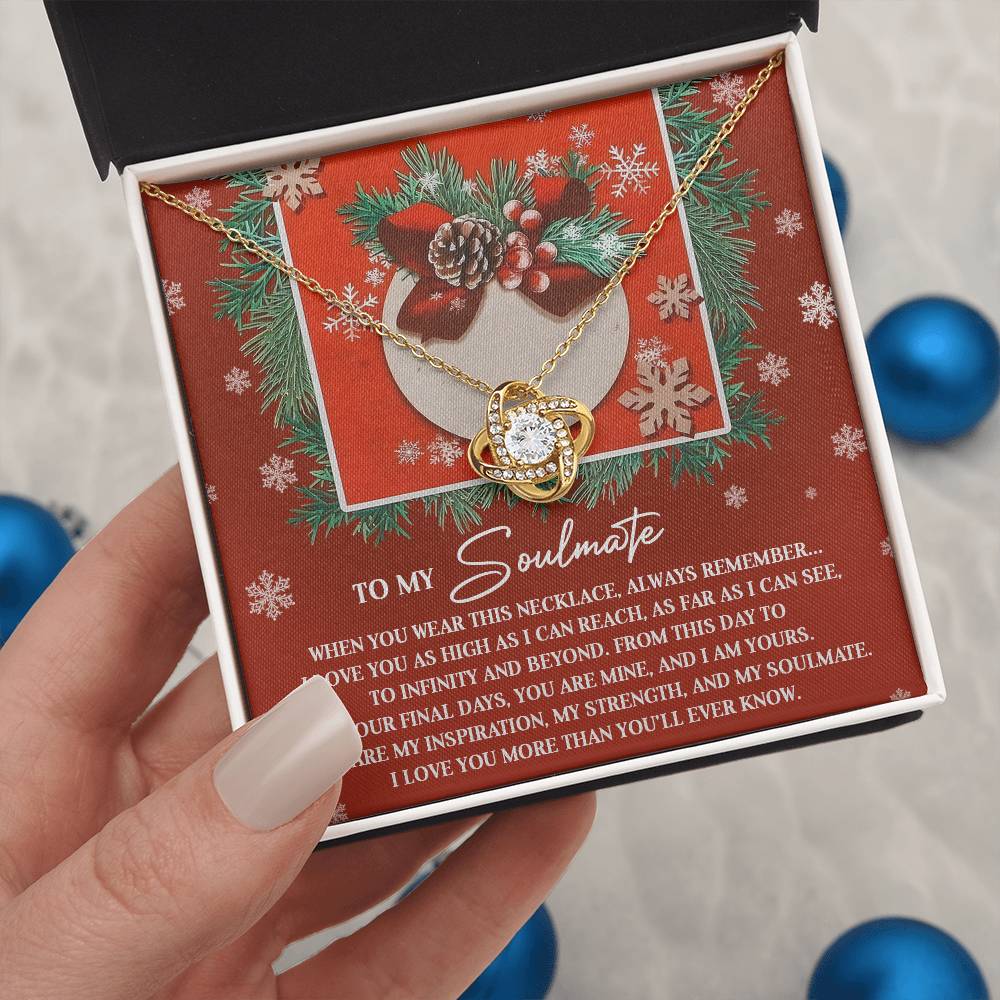 To My Soulmate Necklace, Christmas Gifts For Your Wife, Gifts For My Girlfriend For Christmas, Wife Christmas Gift Ideas