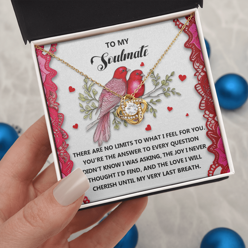 To My Soulmate Necklace, To My Soulmate Necklace For Women, Valentine Necklaces For Women, Valentine Jewelry For Women, Valentine's Day Gifts