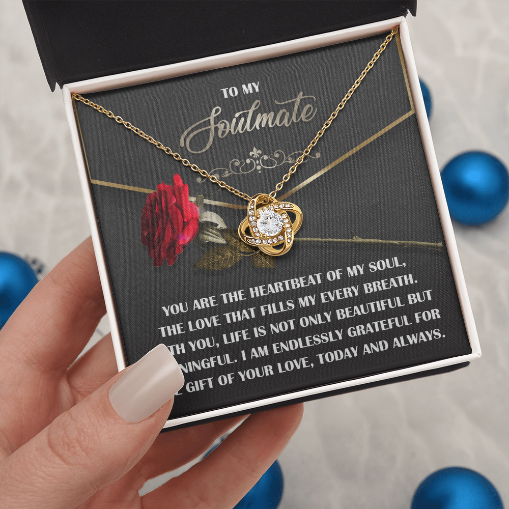 To My Soulmate Necklace, Valentine Gift For Wife, Great Valentine Gifts For Her, Valentine's Gift For Wife, Best Valentine Gift For Wife