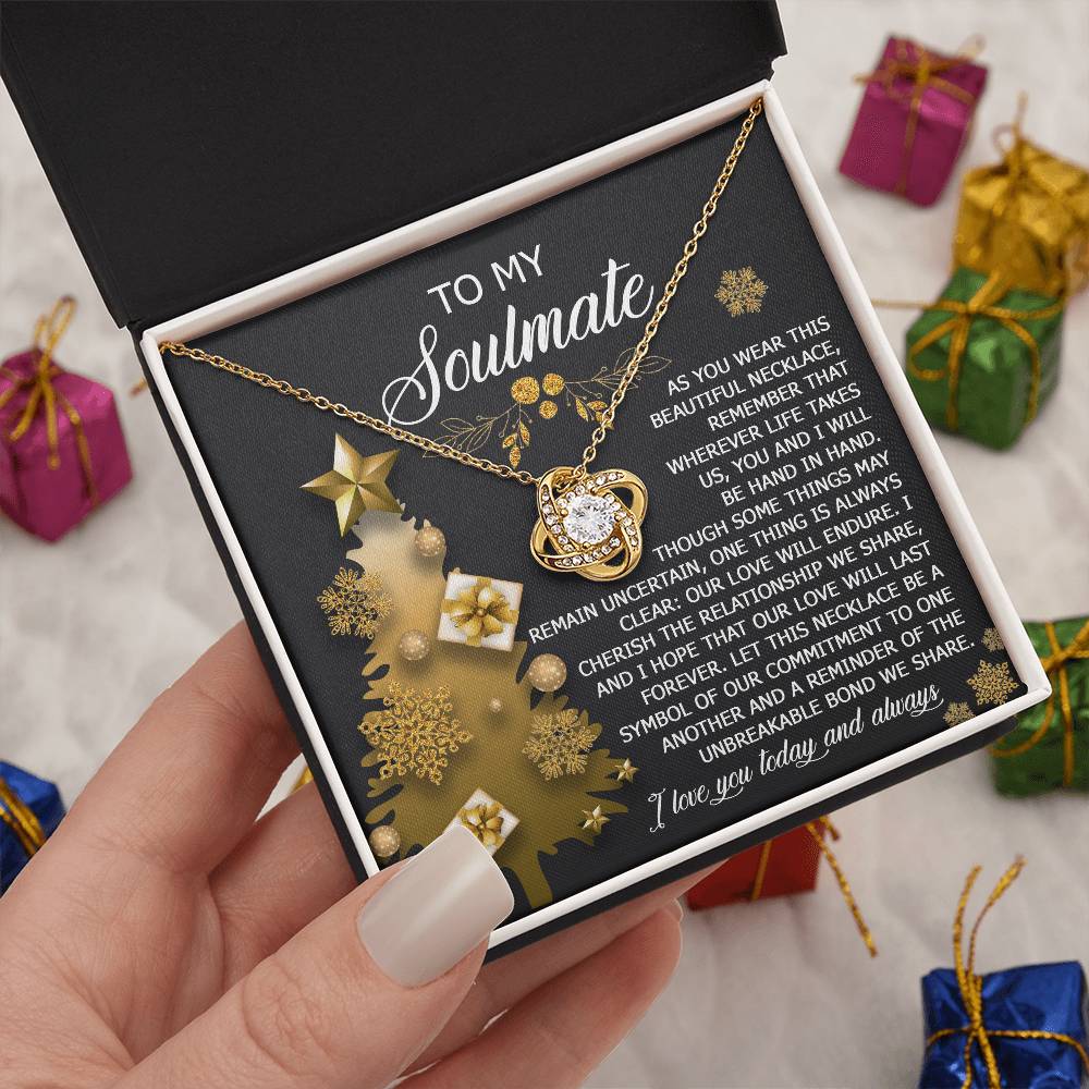 To My Soulmate Necklace, Soulmate Gifts For Her, Wife Christmas Gifts, Girlfriend Christmas Necklace, Christmas Presents Women