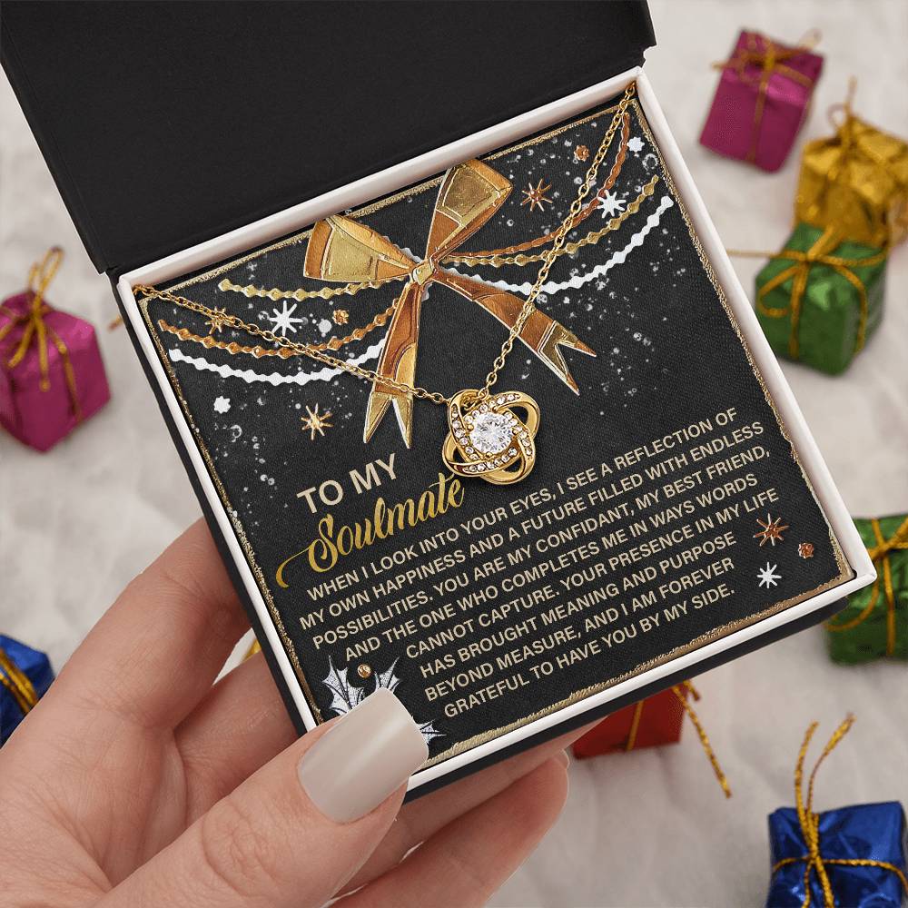 To My Soulmate Necklace For Women, Soulmate Necklace For Women, Christmas For Wife, Funny Christmas Gifts For Wife