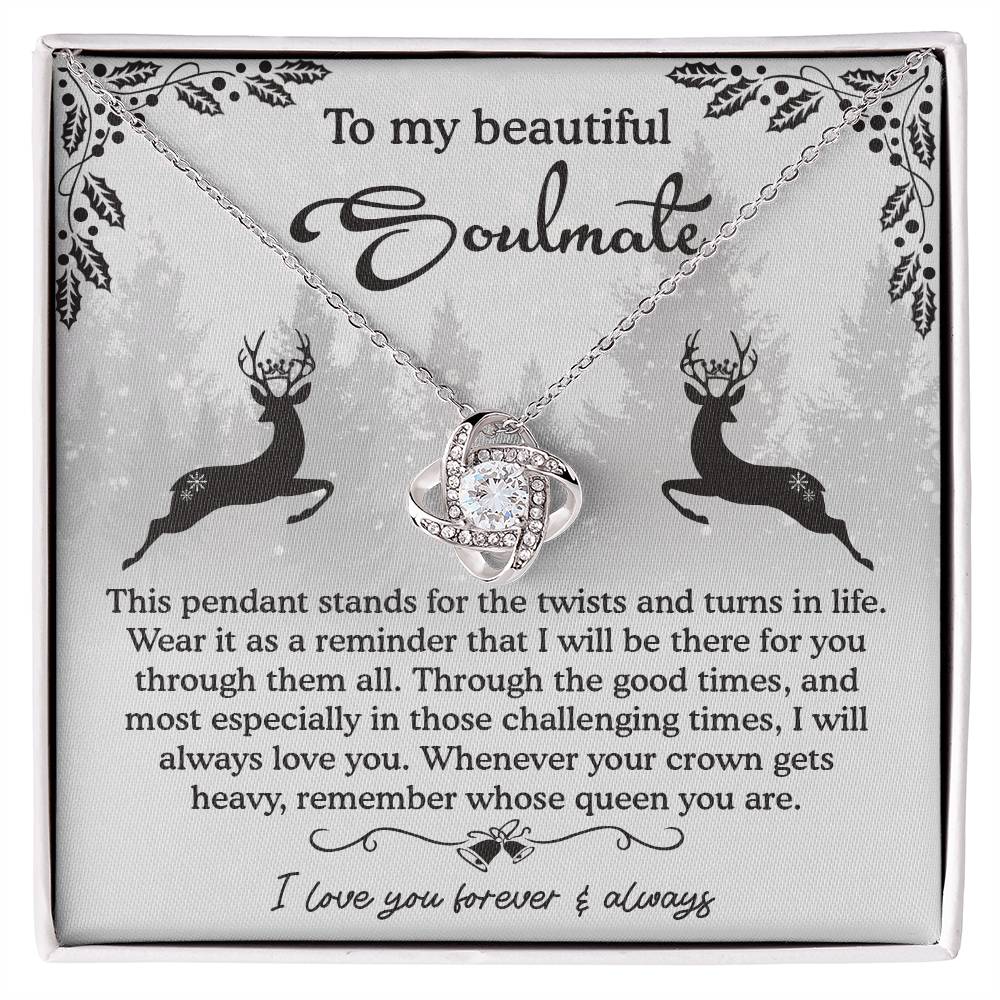 To My Beautiful Soulmate Necklace, My Soulmate Gifts For Her, Wife Christmas Gift Ideas, Christmas Presents For Gf