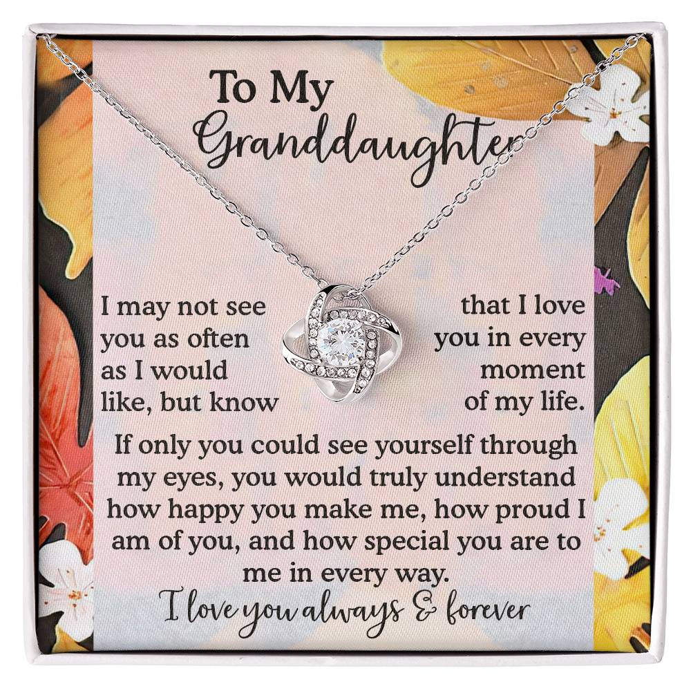 To My Granddaughter Necklace, Necklaces For Granddaughters, Granddaughter Valentine Gift, Gifts For 18 Year Old Granddaughter, Granddaughter From Grandpa