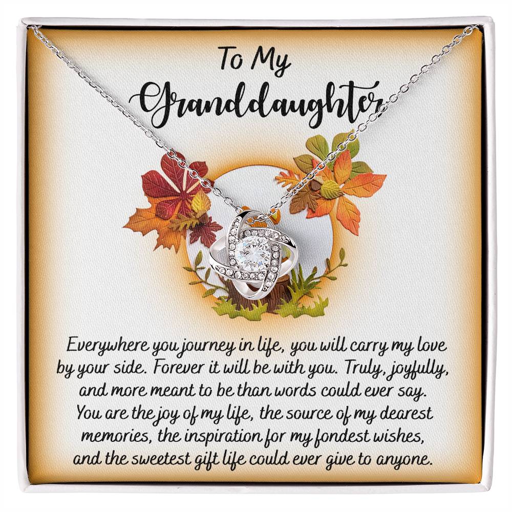 To My Granddaughter Necklace, Grandmother Granddaughter Gifts, Granddaughter Necklace From Grandparents, Christmas Gifts For Granddaughter