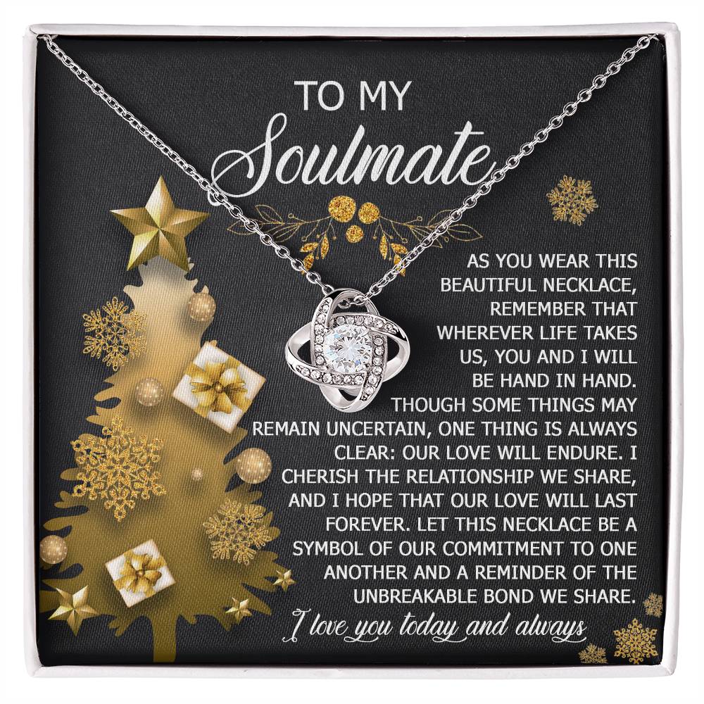 To My Soulmate Necklace, Soulmate Gifts For Her, Wife Christmas Gifts, Girlfriend Christmas Necklace, Christmas Presents Women